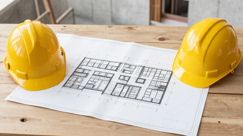 Planos arquitectónicos sobre una mesa