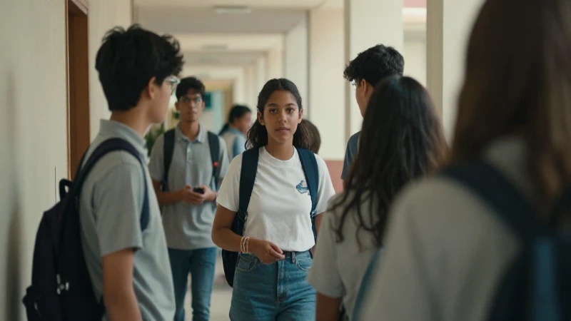 Estudiantes diversos interactúan bajo luz suave