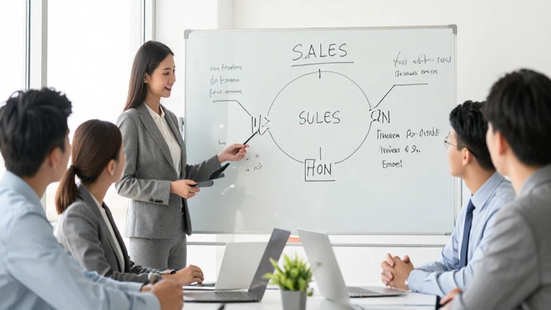 Reunión del equipo con diagrama a la vista