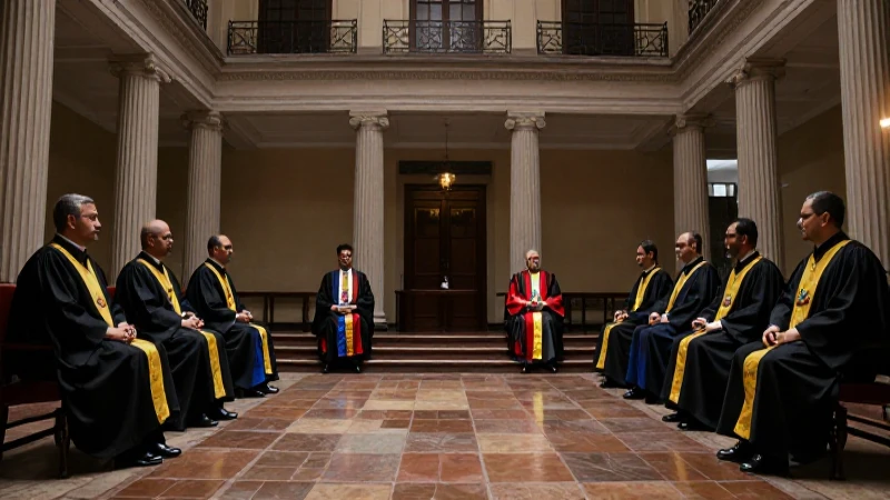 Organigrama del TSJ Venezuela: Estructura y Funciones Clave 5 Tribunal venezolano con jurados y sombras marcadas
