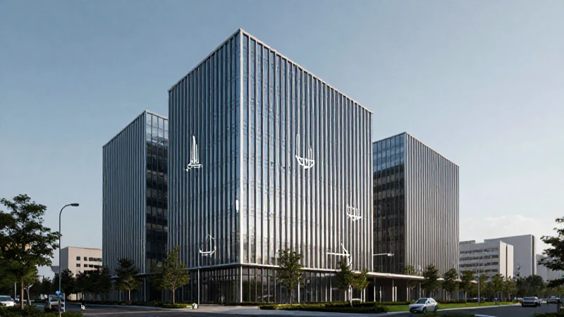 Edificio moderno con diagrama claro y amplio