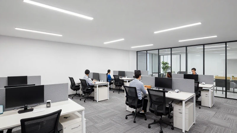 Espacio corporativo moderno y colaborativo, luminoso