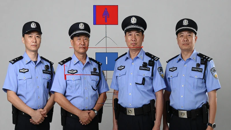 Policías, organigrama e iluminación suave