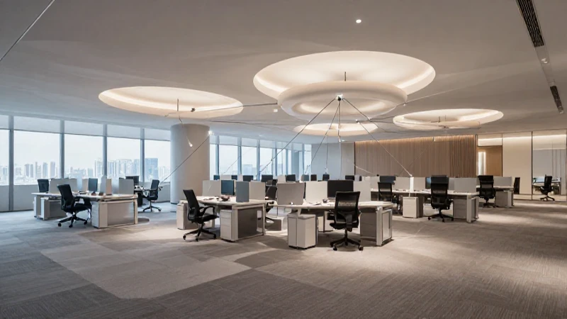 Oficina moderna, luminosa y conectada