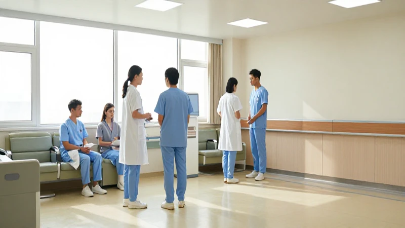 Luz suave ilumina colaboración médica interna