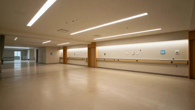 Cuál es el organigrama y funciones del Hospital Negrín 3 Interior hospitalario iluminado con arquitectura dramática