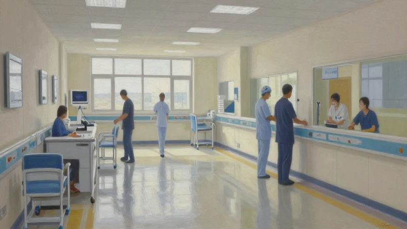 Cuál es el organigrama y funciones del Hospital Negrín 8 Pintura realista de hospital con luz suave