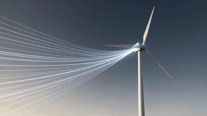 Organigrama Iberdrola: Estructura y Funcionamiento Detallado 6 Turbina eólica futurista con iluminación dramática