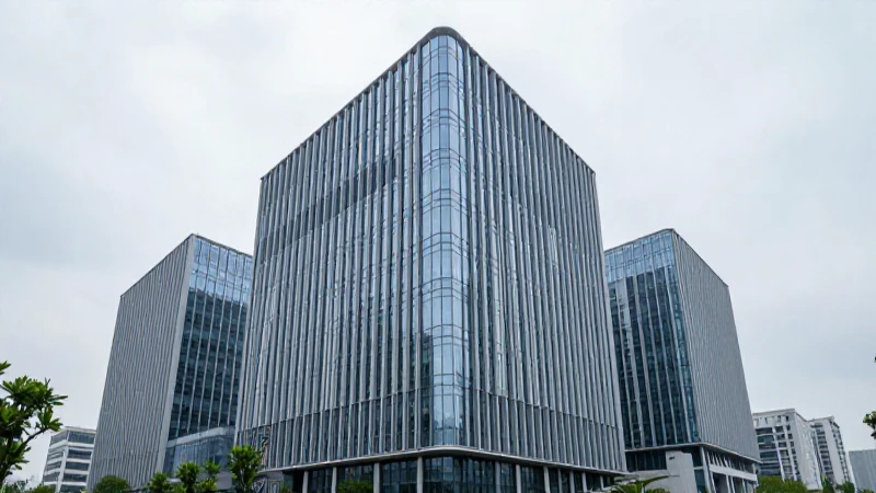 Edificio moderno, vidrio y luz difusa
