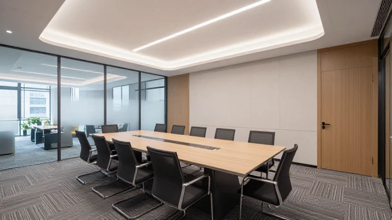 Oficina moderna con ambiente profesional