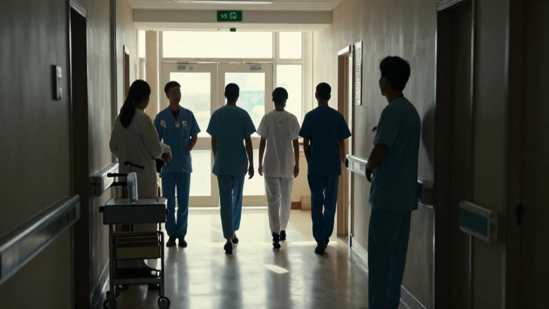 Cuáles son los elementos del organigrama de Osakidetza 7 Pasillo hospitalario, personal médico a contraluz