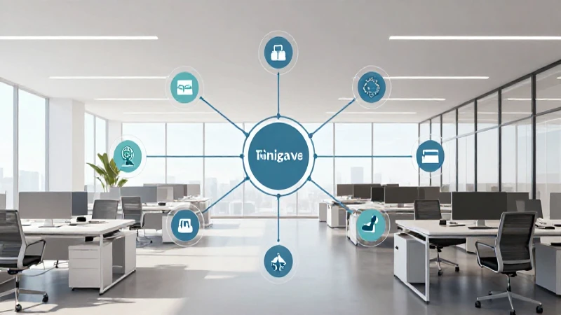 Guía 2026 para crear un organigrama plano efectivo 8 Espacio moderno, minimalista y conectado visualmente