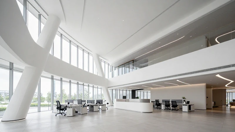 Espacio moderno, geométrico, luminoso y amplio