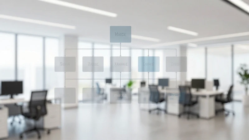 Espacio de oficina moderno, limpio y difuso