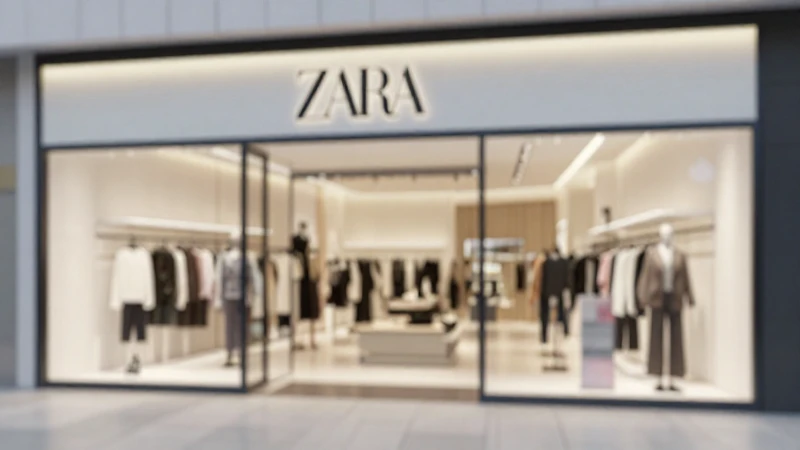 Cuál es el análisis del organigrama y estructura de Zara 8 Tienda moderna con ropa difusa y luz suave