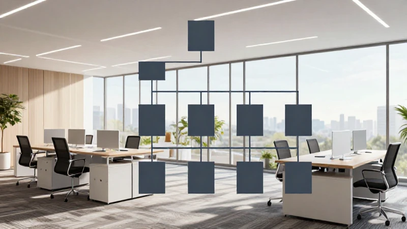 Cuál es el análisis del organigrama y estructura de Zara 4 Oficina moderna, organizada y luminosa