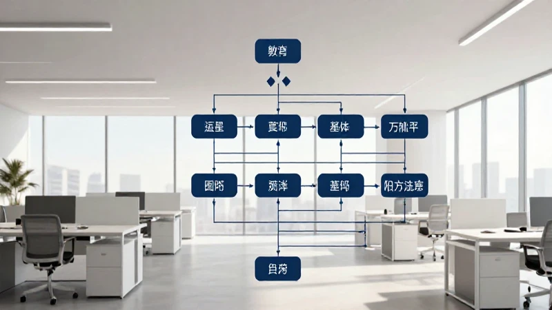 Cuál es el análisis del organigrama y estructura de Zara 9 Oficina moderna, diagrama claro y luz suave