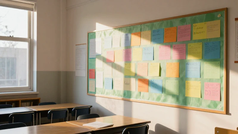 Aula escolar llena de luz y color