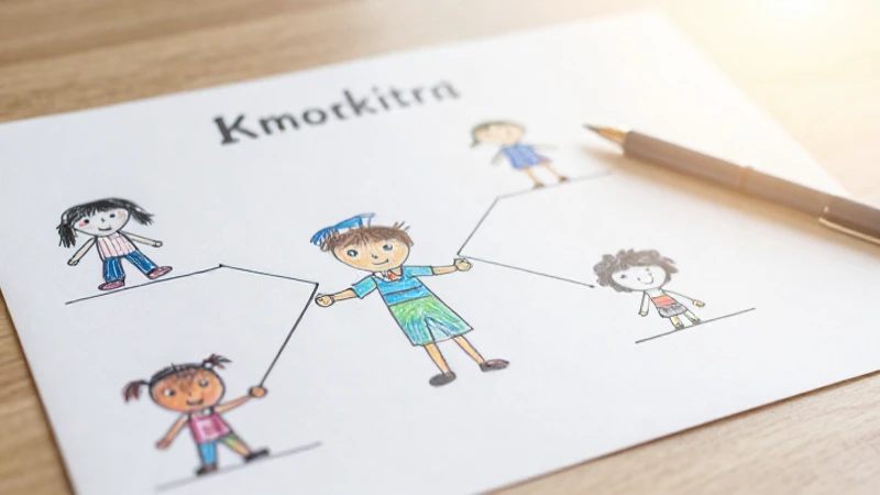 Dibujos infantiles bajo luz suave y borrosa