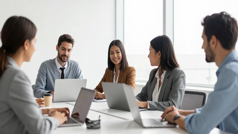 Cuál es la estructura organizativa de Nike 7 Oficina moderna con empleados y luz suave
