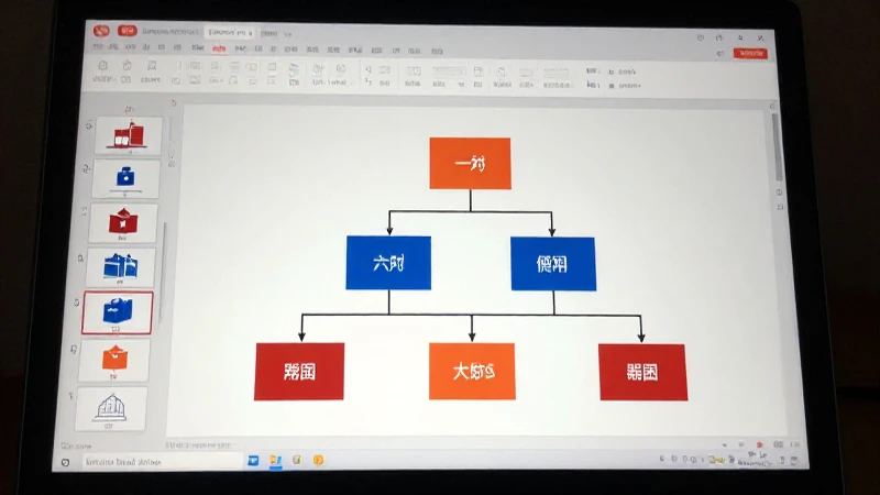 Captura de pantalla PowerPoint con diagrama jerárquico