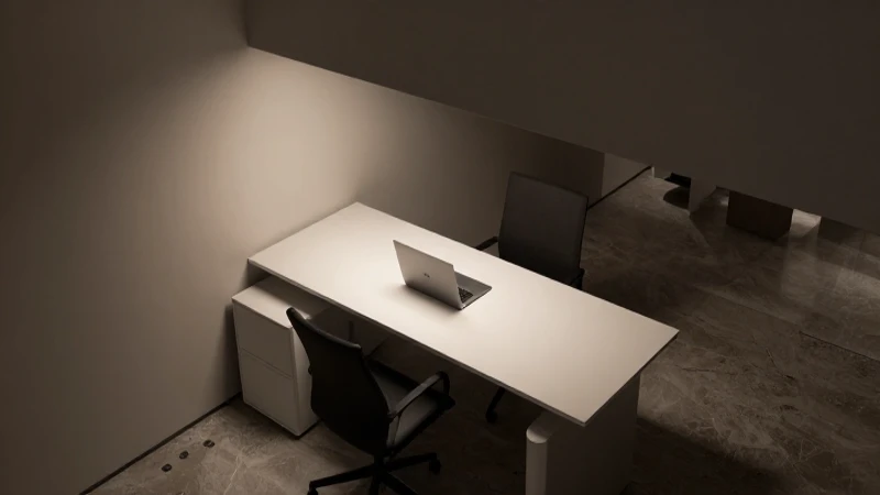 Espacio moderno, diseño minimalista y luz suave