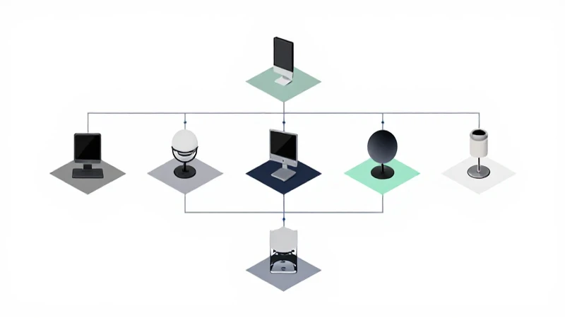Diagrama isométrico limpio y luminoso