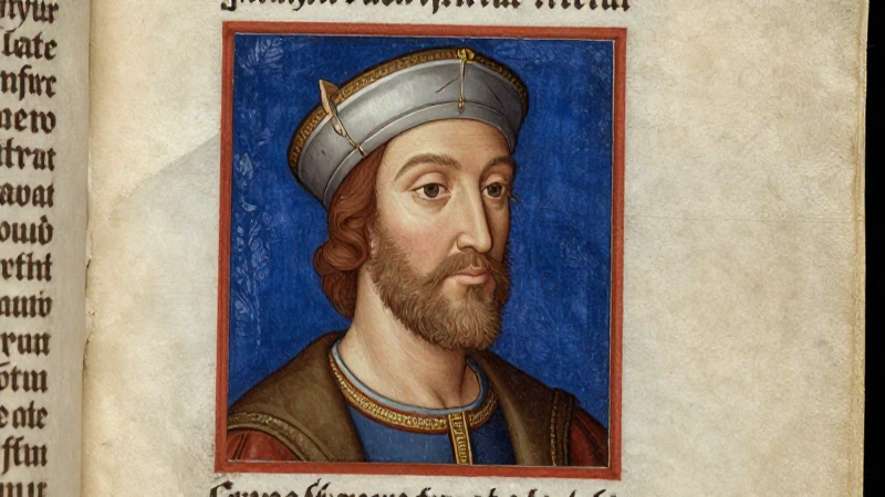 Retrato imperial carolingio con luz volumétrica