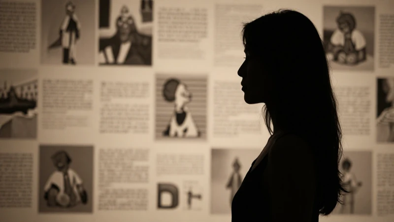 Origen de la Victimología: Línea de Tiempo y su Evolución 7 Silueta femenina con fondo fragmentado y luces cinematográficas