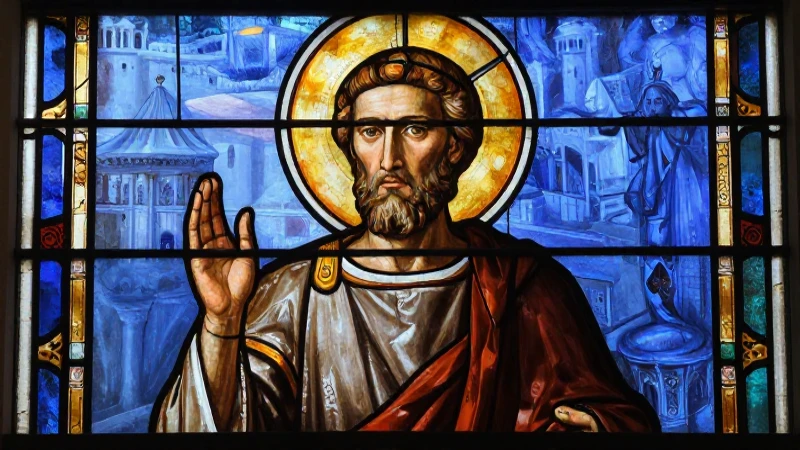 Arte religioso bizantino con claroscuro intenso