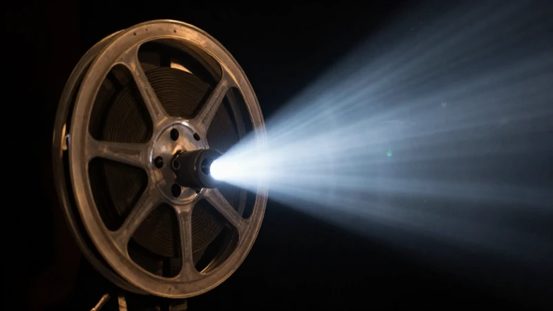 Película antigua, luz cinematográfica, foco superficial