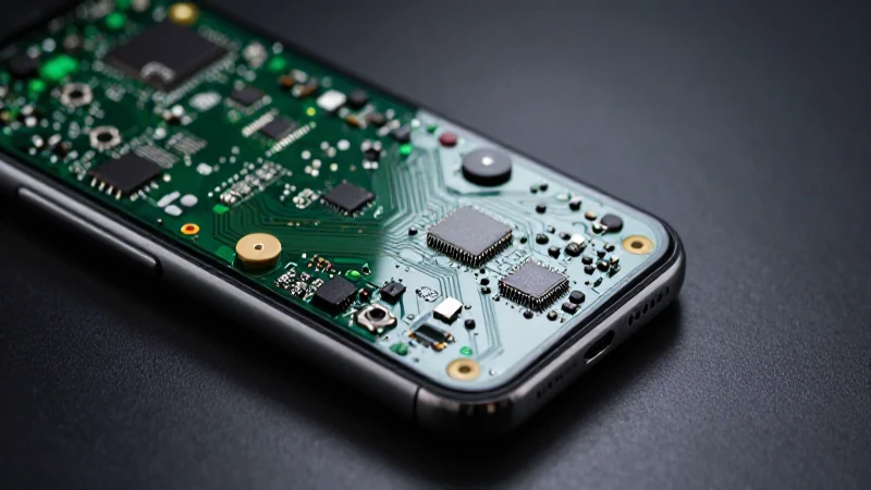 Smartphone elegante bajo luz dramática