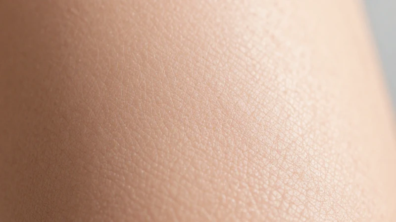 Piel humana detallada con luz suave