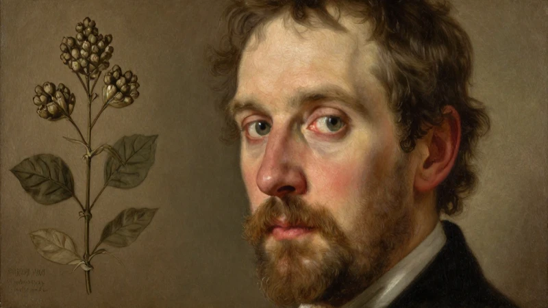 Quiénes son los padres de la biología y sus descubrimientos 4 Retrato botánico al óleo con iluminación cálida