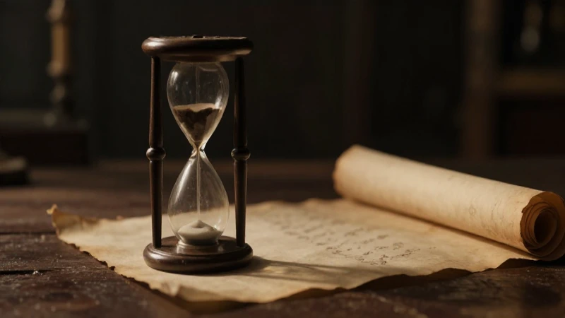 Reloj de arena antiguo, atmósfera cinematográfica realista