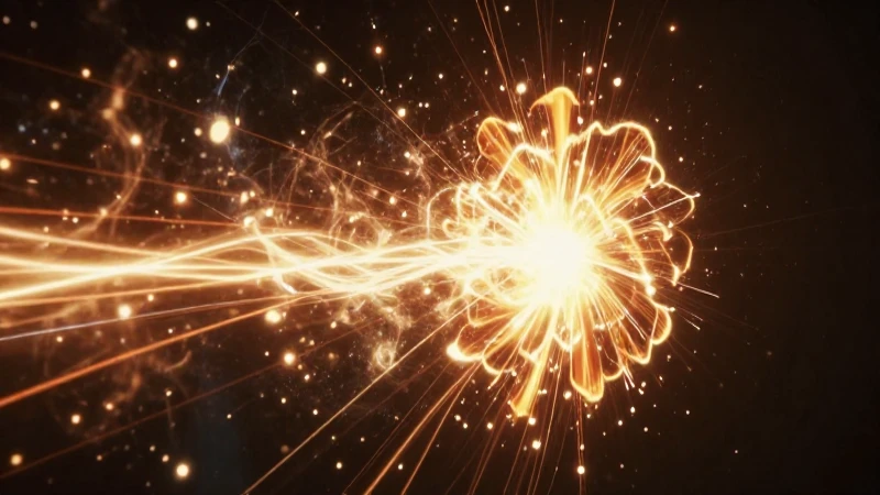 Colisión energética intensa y cinematográfica