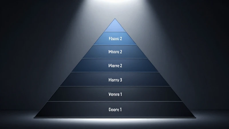 Pirámide corporativa con iluminación impactante