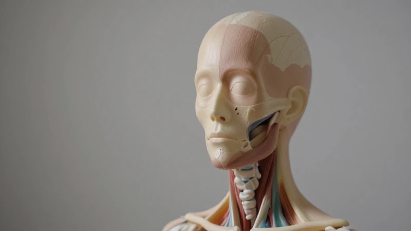 Primer plano anatómico realista e iluminado suavemente
