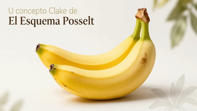 Plátano y esquemas botánicos con luz suave
