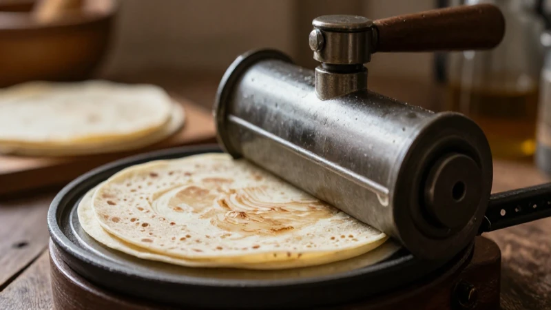 Tortillas frescas bajo luz cálida y natural