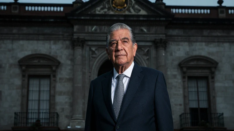 Díaz Ordaz fotografiado con claroscuro cinematográfico