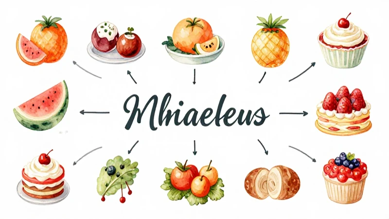 Mapa conceptual sobre alimentos para una buena alimentación 6 Ilustración acuarela caprichosa y colorida