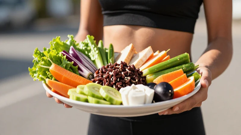 Mapa conceptual sobre alimentos para una buena alimentación 11 Atleta disfruta comida saludable bajo el sol
