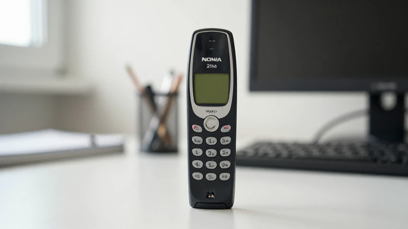 Teléfono Nokia antiguo evoca nostalgia