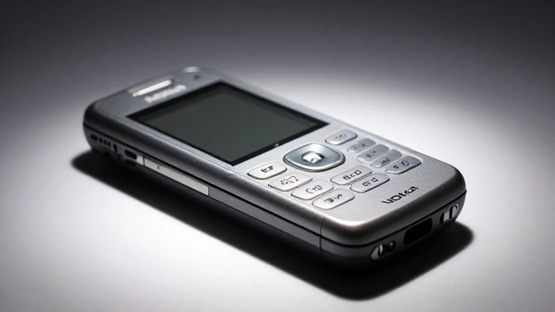 Un Nokia N95 gris con iluminación dramática