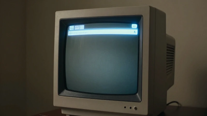 Primer navegador web: Evolución y línea del tiempo detallada 10 Monitor antiguo irradia nostalgia cinematográfica