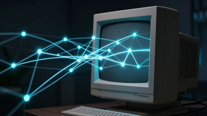 Primer navegador web: Evolución y línea del tiempo detallada 9 Monitor retro ilumina redes con luz volumétrica