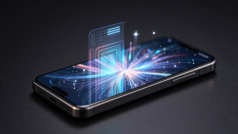 Teléfono futurista, holográfico y cinematográfico