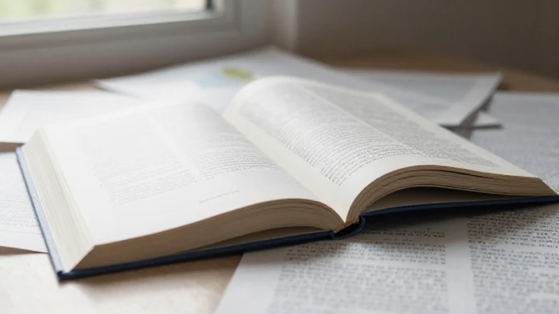 Libro abierto con luz suave y desenfocado