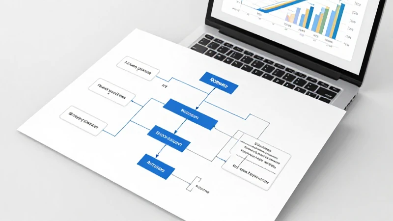 Diagrama administrativo bajo luz limpia